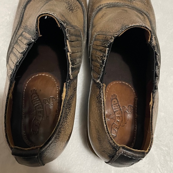 Freebird Wyoming Metallic Bronze Leather Western Ankle  Bootie Sz 7M - Picture 8 of 12